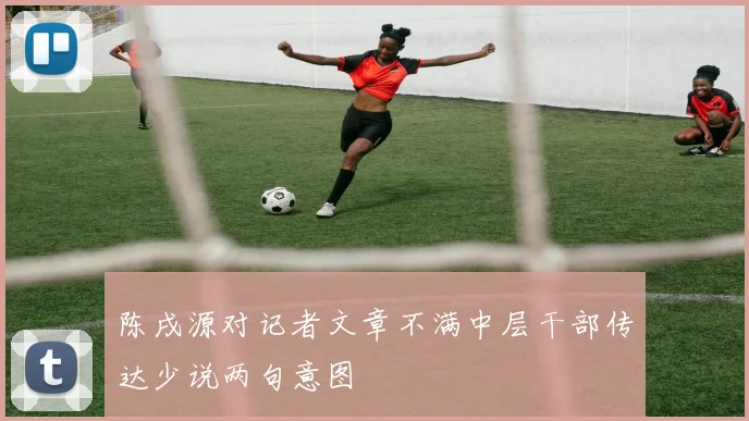 陈戌源对记者文章不满中层干部传达少说两句意图